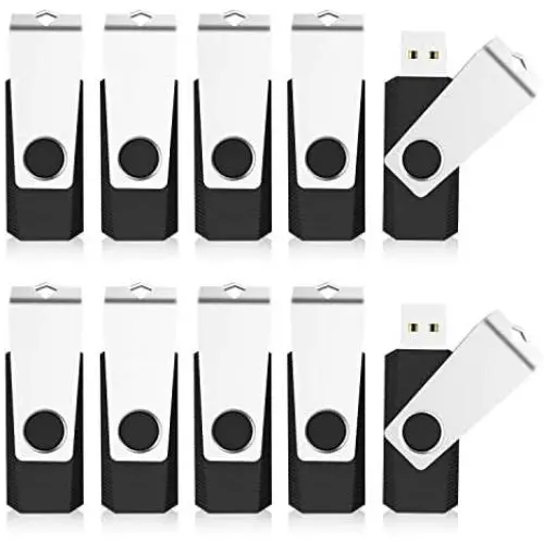 KEXIN Bulk USB Drive 100 Pack 128MB USB Flash Drive Flash Drive Thumb Drive Bulk Flash Drives Swivel USB 2.0