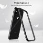 ESR Crown Metal Bumper Case for iPhone X, Metal Frame Armor with Soft Inner Bumper [Zero Signal Interference] [Raised Edge Protection] for iPhone X, Space Grey