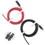 iGreely Solar Panel Extension Cable - 10 Feet 10AWG(6mm²) Solar Extension Cable with Female and Male Connector Solar Panel Adapter (10FT Red + 10FT Black)