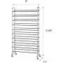 Type A Shoe Rack | Shoe Organizer for Closet | 50-Pair Shoe Storage | Metal 10-Tier Shoe Shelf | Adjustable​ ​