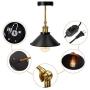 Dimmable Metal Wall Sconce 2-Pack Black Hardwire Industrial Vintage Wall Lamp Fixture Simplicity Arm Swing Wall Lights