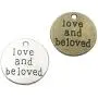 40pcs Round Inspiration Words Charms Craft Supplies Mixed Pendants Beads Charms Pendants for Crafting Jewelry Findings Making Accessory for DIY Necklace Bracelet (M070)