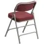 Flash Furniture HERCULES Series Premium Curved Triple Braced & Double Hinged Burgundy Fabric Metal Folding Chair Flash Furniture HERCULES Series Premium Curved Triple Braced & Double Hinged Burgundy Fabric Metal Folding Chair