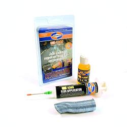 Uniweld P4KD9S Aluminum Soft Solder Kit with Metal Tip Flux Applicator