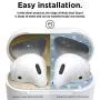 elago AirPods 2 Dust Guard (Gold, 1 Set) Dust-Proof Metal Cover, Luxurious Finish, Must Watch Installation Video - Compatible with Apple AirPods 2 Wireless Charging Case[US Patent Registered]