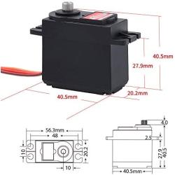 JX Servo PDI-5508MG 6kg Coreless Metal Gear Digital Servo Motor for RC Car Robot Arm Helicopter Airplane Parts