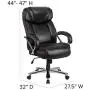 Flash Furniture HERCULES Series Big & Tall 500 lb. Rated Black LeatherSoft Executive Swivel Ergonomic Office Chair with Extra Wide Seat Flash Furniture HERCULES Series Big & Tall 500 lb. Rated Black LeatherSoft Executive Swivel Ergonomic Office Chair with Extra Wide Seat