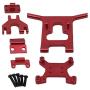 freneci RC Car Upgrade Parts Metal Front Guard Bumper for Wltoys 124018 1/12 Scale Remote Control Cars Accessories - Red