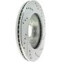 StopTech 227.42080R Select Sport Drilled and Slotted Brake Rotor; Front Right