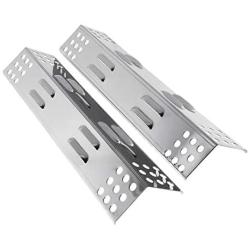 BBQration 2-Pack 14 3/8'' x 3 1/8'' Stainless Steel Heat Plate Replacements Parts for Backyard Grill BY14-101-001-03