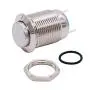 Twidec /12mm 1/2'' Waterproof Silver Metal Shell Momentary Raised Top Push Button Switch DC/AC 36V 2A SPST 1NO Start Button for car Modification Switch(Quality Assurance for 1 Years) M-12-T-G
