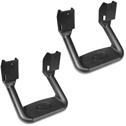 Bully BBS-1103 Universal Truck Black Powder Coated Side Step Set, 2 Pieces (1 Pair), Includes Mounting Brackets - Fits Various Trucks from Chevy (Chevrolet), Ford, Toyota, GMC, Dodge RAM and Jeep