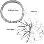 Jovitec 4 Pieces Flow Ring 3D Spinner Ring Spring Bracelet Arm Toy for Teens Adults Games Spinning Metal Globe Slides Down Arms (Color 2)