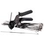 TR TOOLROCK Stainless Steel Cable Tie Gun and 200pcs Stainless Steel Self-Locking Zip Ties Kit, 4.6x270mm Tensioning Cutter Metal Zip Tie Tool Kit, Cable Tie Tool for Stainless Steel Cable Ties