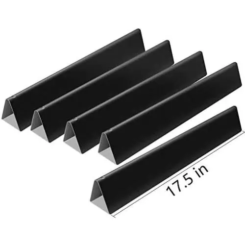 MONIBAQ 7621 Flavorizer Bars for Weber Genesis 300 Series (2011-2016), Porcelain-Enameled 17.5 inch Flavor Bars Replacement for Weber Genesis E310 S310, Set of 5