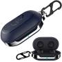 HALLEAST for Galaxy Buds Case, Galaxy Buds+ Plus Case Carrying Case TPU Full Protective Cover with Keychain Compatible Samsung Galaxy Buds Wireless 2020 2019 Earbuds Accessories, Dark Blue