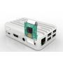 Mechatronics Art Raspberry Pi 3 Aluminum Cooling Case - Gunmetal Grey Metal Case