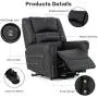 Mecor Lift Chair Power Lift Recliner for Elderly w/Dual Motor PU Leather Lay Flat Sleeper Recliner with Massage/Heat/Vibration/Remote Control for Living Room Mecor Lift Chair Power Lift Recliner for Elderly w/Dual Motor PU Leather Lay Flat Sleeper Recliner with Massage/Heat/Vibration/Remote Control for Living Room