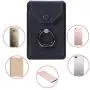 YUNCE Ring Stand Stick on Wallet Cell Phone Slim Leather Wallet Stick on Wallet Credit Card RFID Blocking Sleeve Black YUNCE Ring Stand Stick on Wallet Cell Phone Slim Leather Wallet Stick on Wallet Credit Card RFID Blocking Sleeve Black