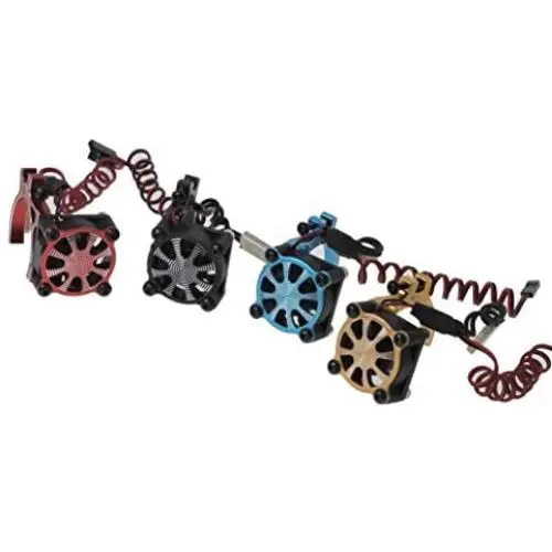 Ky-RC Durable 36MM Metal Motor Cooling Fan Adjustable Motor Radiator for TRX4 SCX10 RC Car 3650 3660 Motor Upgrade Parts (Black)