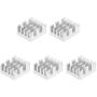 uxcell Radiators Heatsink for Stepper Motor,3D Printer 8.8x8.8x5mm Silver 5pcs