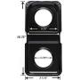 Range Kleen P501 Black Porcelain Rectangular Gas Stove Drip Pan, 16.875 x 8.125-Inches