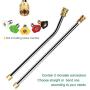 Benelet Pressure Washer Extension Wand Set,Replacement Parts Lance Kit,Cleaner Curved Rod&Pole Extension Attachment Accessory,Coupled with 1/4'' NPT Brass Quick Connect Plug