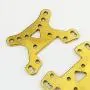 F Fityle 2-Pack Metal Front Rear Shock Tower for 1/12 Wltoys 124019 Replaces Upgraded Part