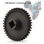 RC Car Motor Gear, Metal Motor Gear for WLtoys 12428 12423 RC Car Upgrade Parts RC Accessory