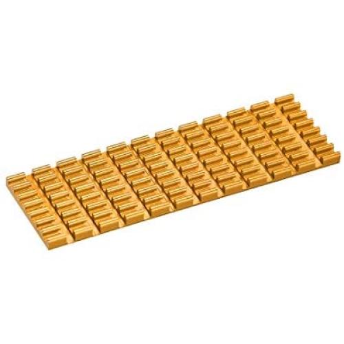 uxcell Aluminum Heatsink 70x22x3mm Golden Tone for M.2, for 2280 SSD