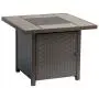 BALI OUTDOORS Propane Gas Fire Pit Table, 32 inch 50,000 BTU Square Gas Firepits for Outside, Brown BALI OUTDOORS Propane Gas Fire Pit Table, 32 inch 50,000 BTU Square Gas Firepits for Outside, Brown