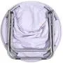 Urban Shop Super Soft Faux Fur Saucer Chair with Folding Metal Frame, Lavender