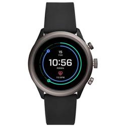 Fossil Mens Sport Metal and Silicone Touchscreen Smartwatch with Heart Rate, GPS, NFC, and Smartphone Notifications