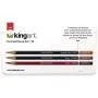 KINGART , Metal Tin Case, Set of 12 Unique Colors Portrait Pencils, Assorted 12 Piece KINGART , Metal Tin Case, Set of 12 Unique Colors Portrait Pencils, Assorted 12 Piece