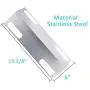 BBQration SS9935A 4-Pack 15 3/8 x 6 inches Stainless Steel Ducane Affinity Flavorizer Heat Shield Replacement for 3073101, 3000, 3100, 3200, 3300, 3400, 4100, 4200, 4400, 30501013,DUCHP3