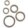 60Pcs Multi-Purpose Metal O Ring Non-Welded Rounde Ring for Macrame, Camping Belt, Dog Leashes, Hardware, Bags and More Craft Project - 13mm, 16mm,19mm, 26mm, 32mm