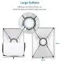 Andoer Photography Studio Softbox Lighting Kit Including 3pcs 45W Bi-Color 5500K Dimmable LED Lights 20 X 28inch Softbox 2m Light Stands Carry Bag for Photo Video Shoot Andoer Photography Studio Softbox Lighting Kit Including 3pcs 45W Bi-Color 5500K Dimmable LED Lights 20 X 28inch Softbox 2m Light Stands Carry Bag for Photo Video Shoot