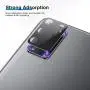 [3 Pack] PECHE for Samsung Galaxy S20 Plus Camera Lens Protector (6.7) 9H Tempered Glass Metal Frame Black 3D Full Coverage Anti-Scratch/Dust Easy Install Case Friendly Anti Flash Strong Adsorption