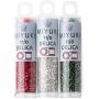 Miyuki Delica Seed Beads Bundle: Size 11/0, Palette Collection DB41, DB148, DB602