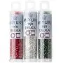 Miyuki Delica Seed Beads Bundle: Size 11/0, Palette Collection DB41, DB148, DB602