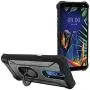 Eaglecell - for LG K40, Harmony 3, Xpression Plus 2 (2019) LM-X420, LG Solo LTE L423DL - Aluminum Metal Hybrid Phone Case with Stand - ZY0 Gray