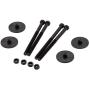 Heavy Metal Suspensions - Fits 2007-2020 Toyota Tundra (2WD 4WD) 2'' Rear Add-A-Leaf + Rear Axle Shims High Strength Carbon Steel Lift Kit Includes 4 Poly Isolator Pads