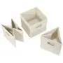 Magicfly Storage Bins with Label Holders, Set of 6 Foldable Storage Cubes 12 X 12 inch with Handle, Fabric Storage Bins for Closet, Books, Bedroom, Beige