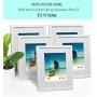 CAVEPOP 11x14 White Picture Frame with Mat Set of 5, Made to Display 11x 14” Without Mat, 8 x 10 with Mat - Large Wall Hanging Photo Frames, Collage Picture Frame Sets