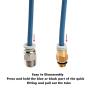 Creality Capricorn Bowden PTFE Tubing 1M XS Series 1.75MM Filament with 2X PC4-M6 & 2X PC4-M10 Pneumatic Fittings & Tube Cutter for Ender 3/3 Pro/5/CR-10/10S 3D Printer