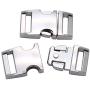 15mm Metal Buckles Side Release Clasp Use for 5/8'' Webbing/Paracord Bracelet/Bag/Backpack 5 Pack