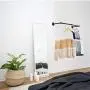Crehomfy Industrial Pipe Clothes Rack with 3 S-shaped Hooks, 36L Wall Mounted Garment Rack, Heavy Duty Iron Garment Bar, Clothes Hanging Rod Bar for Laundry Room Closet Storage, Max Load 135Lb Black Crehomfy Industrial Pipe Clothes Rack with 3 S-shaped Hooks, 36L Wall Mounted Garment Rack, Heavy Duty Iron Garment Bar, Clothes Hanging Rod Bar for Laundry Room Closet Storage, Max Load 135Lb Black