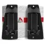 T1A Pair of Rear Door Handle Replacements for 1999-2007 Chevy Silverado and GMC Sierra, Fits Left Driver and Right Passenger Side of Extended Cab, Black Color, T1A-15758171 15758172