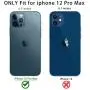 Casetego Compatible with iPhone 12 Pro Max Camera Lens Protector,[2 Pack] Aluminum Alloy Lens Protective Ring Circle Metal Camera Lens Protector for iPhone 12 Pro Max 6.7 inch,Blue