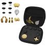 13 in 1 Metal Interchangeable 6 Swap Thumbsticks Joysticks, 4 Trigger Paddles and 2 Dpads for Xbox One Elite Controller Series 2 (Gold)